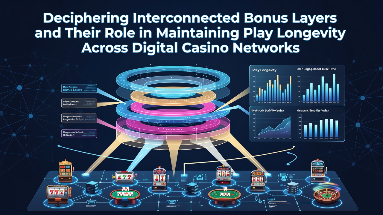 Visual representation of interconnected bonus structures in digital casino platforms showing layered rewards and player progression paths