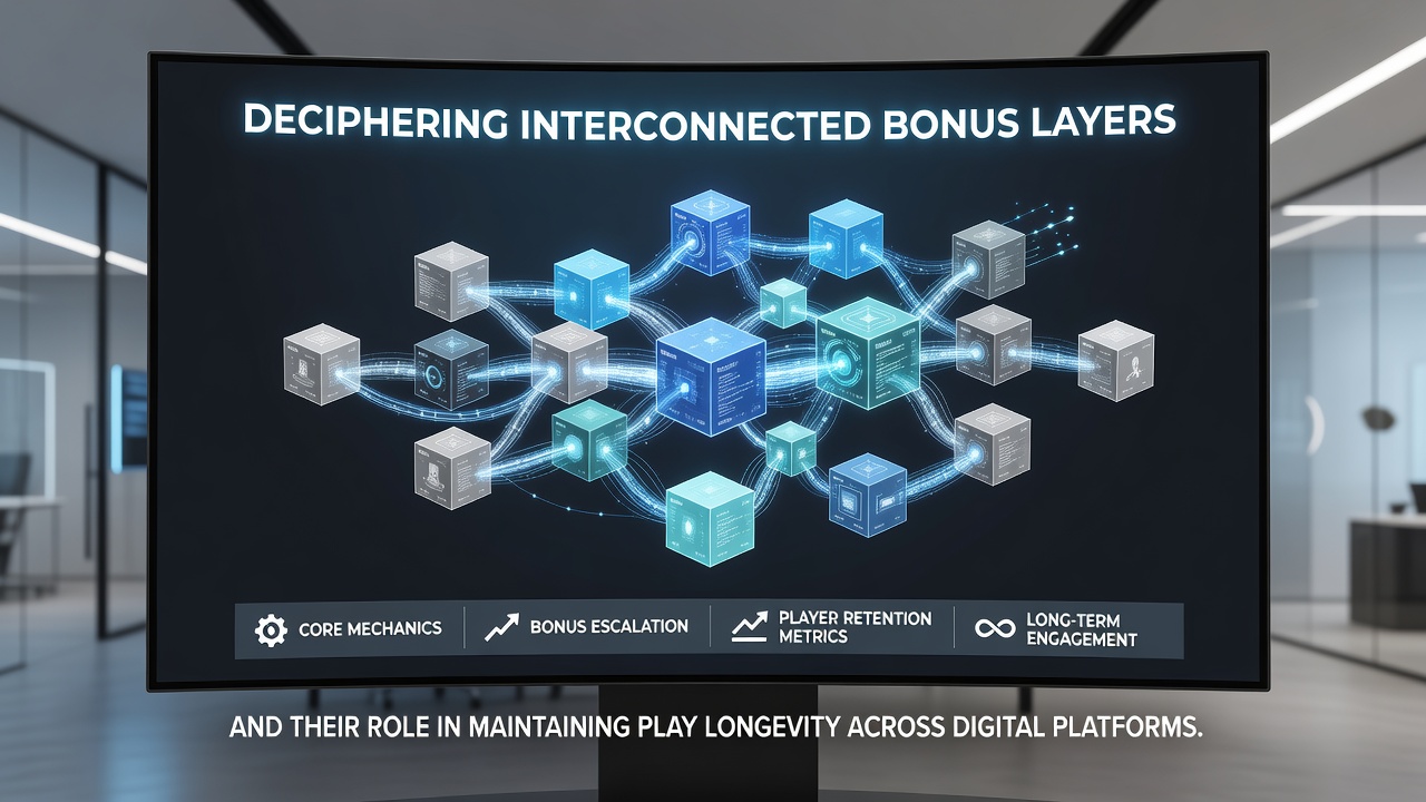 Diagram illustrating how bonus layers interconnect across multiple digital casino sites to support extended player engagement