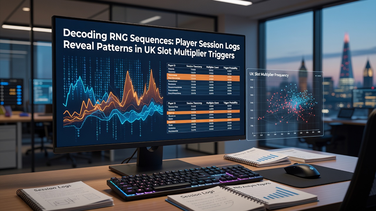 Graphical representation of RNG sequence analysis from aggregated UK slot player session logs showing multiplier trigger distributions