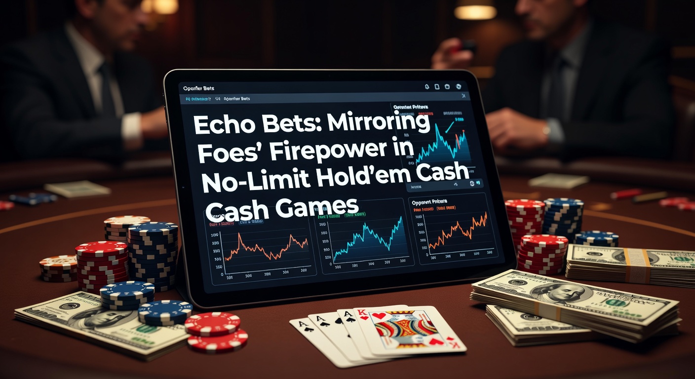 Poker players at a cash game table intensely analyzing bets and ranges during a No-Limit Hold'em hand